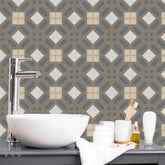 Mosaicowall DIY Peel and Stick Vinyl Floor Tiles Self Adhesive Flooring PVC Waterproof tiles